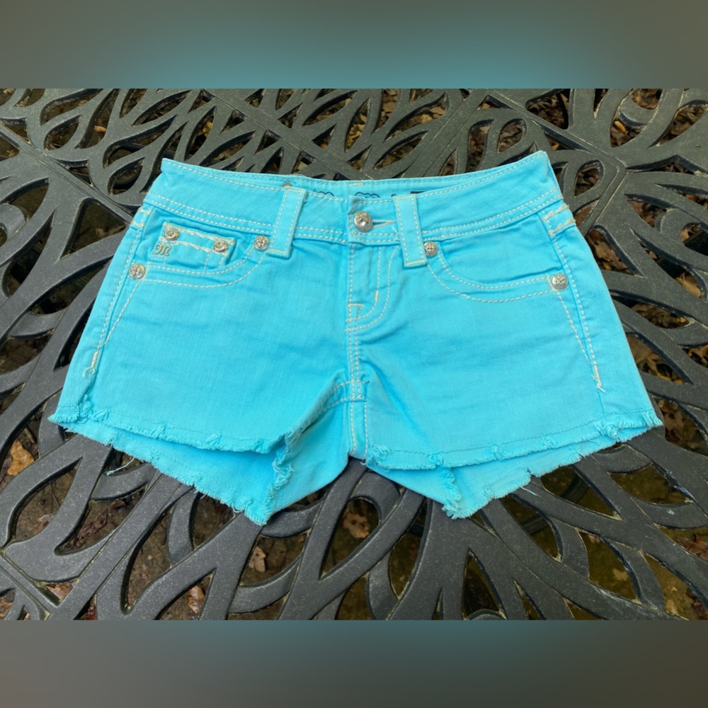 Miss Me size 24 Juniors Blue Shorts